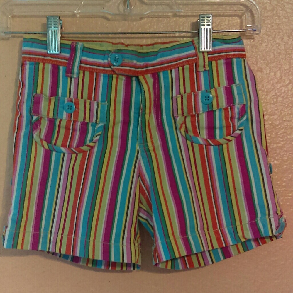 The Place multicolored striped shorts